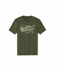 Army Green Disabled Outdoorsmen USA T-Shirt